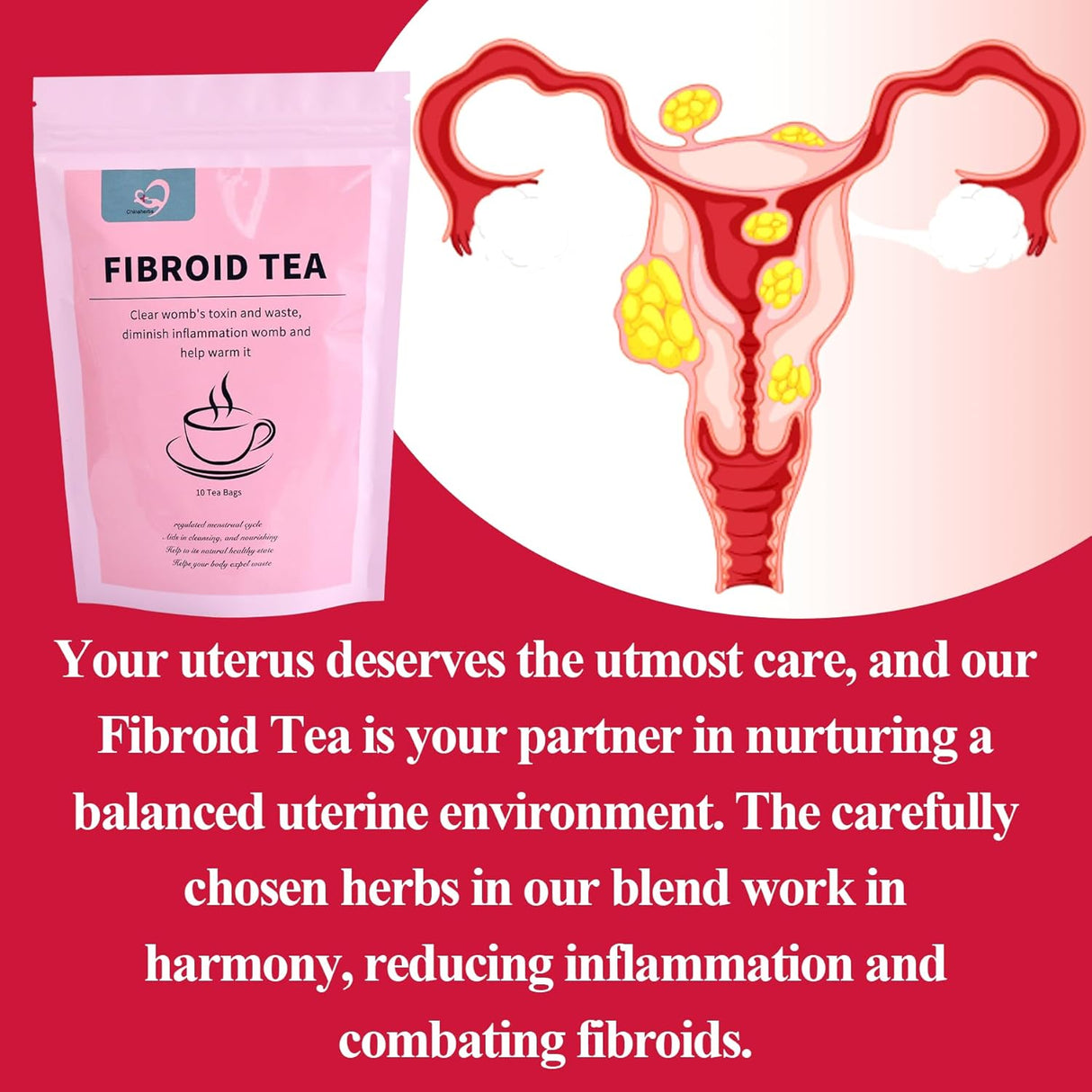 Té Orgánico para Mujeres: Encoge Fibromas y Alivia Quistes
