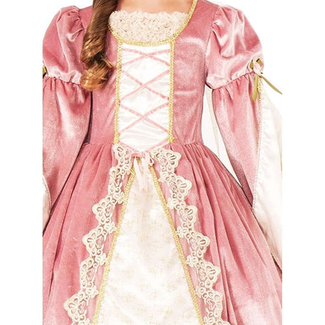 Disfraz de lujo de rosa victoriana para niña talla L
