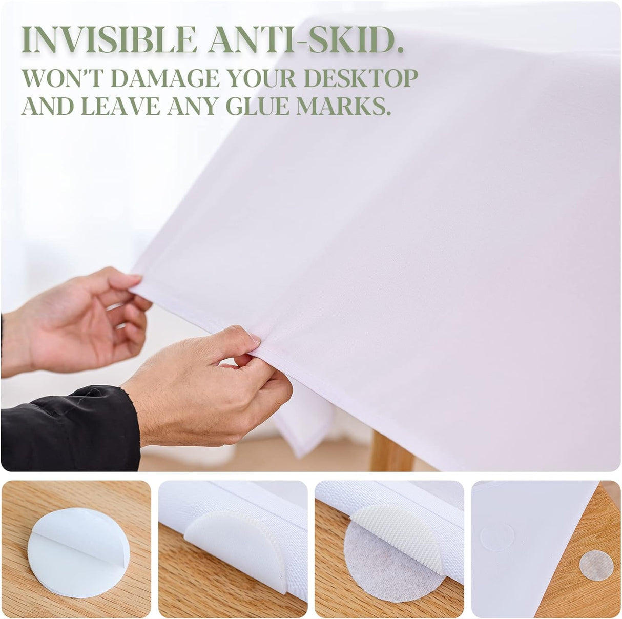 Mantel Antimanchas 60x60 Pulgadas para Mesa Cuadrada de 6 Pies