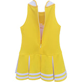 Disfraces de animadora para niñas talla S amarillo y blanco