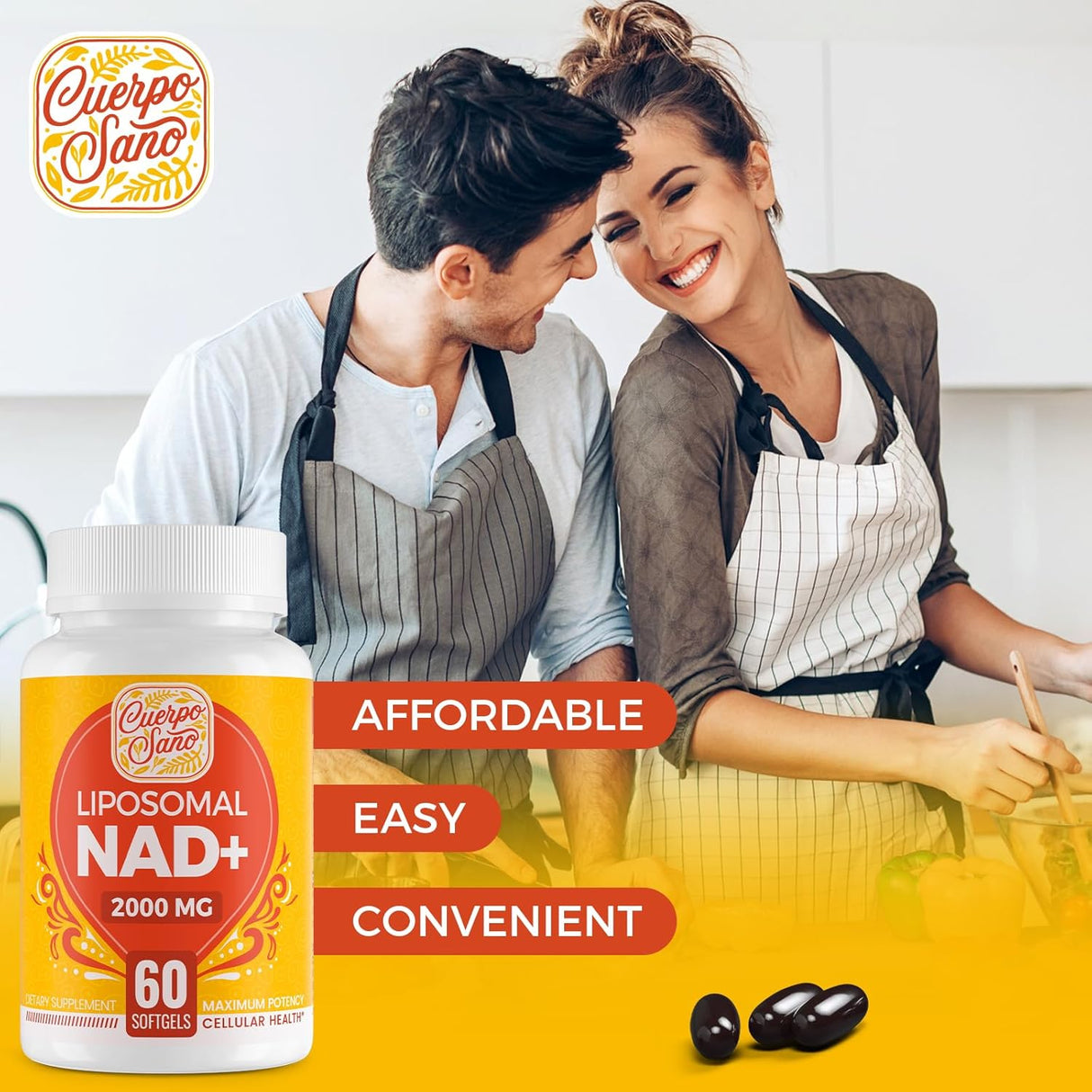Suplemento Liposomal NAD 2000 MG Alta  Potencia NAD