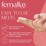 Femallay Vitamina E hidratante diaria para derretir vaginal