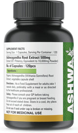 Suplementos de Ashwagandha XTRAKT, 120 cápsulas veganas