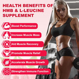 HMBLeucine Gummies, 3500mg, Muscular Recovery, Vegan, 60u