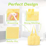 Portable Mesh Shower Caddy with Drawstring for Dorms & Travel