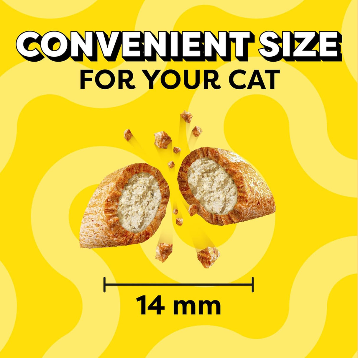 Bocadillos crujientes y suaves para gato, sabor pollo