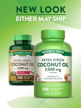 Suplemento de Aceite de Coco | Nature's Truth | 100 Softgels