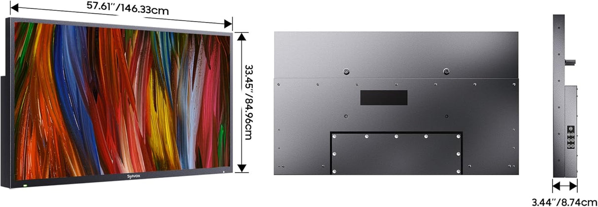 Televisor exterior SYLVOX 65 4K resistente al agua Deck Pro 2.0