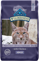 Blue Buffalo Wilderness - Alimento seco natural para gatos adultos, alto en proteínas, pollo, 9.5 libras