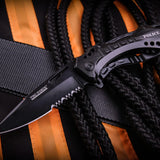 Cuchillo táctico EDC TF-705 con abrebotellas y punzón