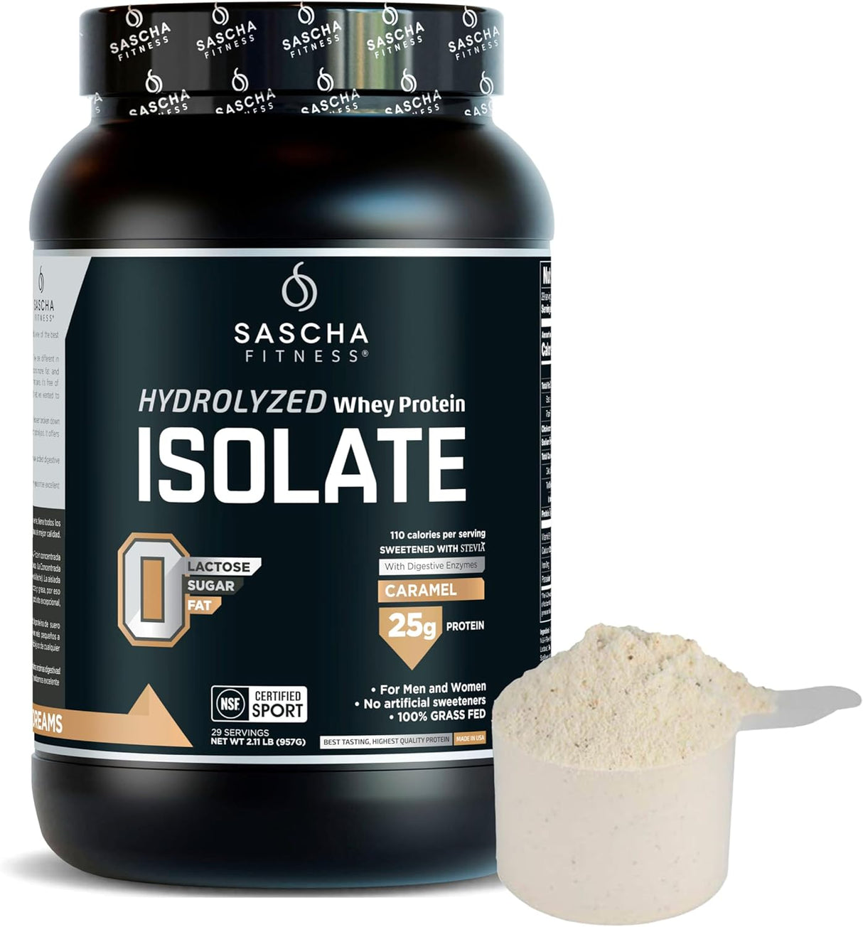 SASCHA FITNESS Proteína de Suero Hidrolizada 2.11 lb