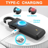 Self Defense USB Alarm, 130 dB Siren, LED Strobe, Keychain