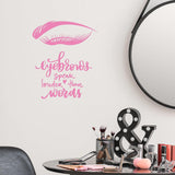 Vinilo Decorativo Pestañas y Cejas Belleza Salón g2956