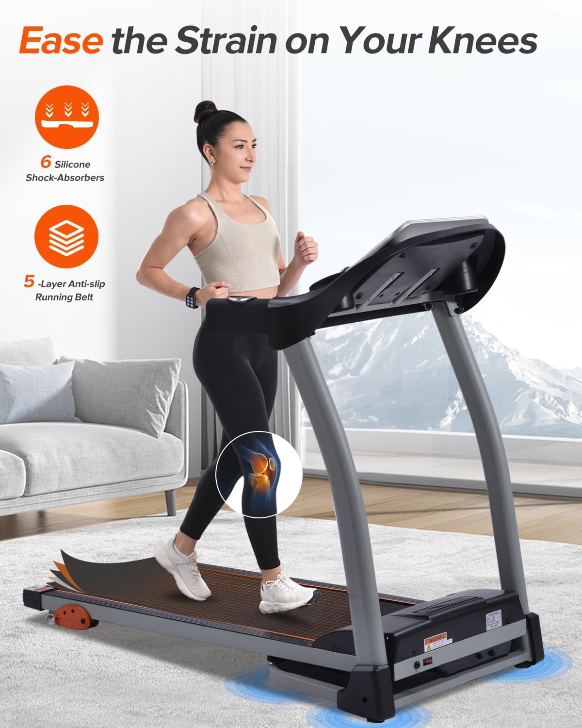 Caminadora Plegable Merax 2.5HP, 12 Programas, 300 lbs
