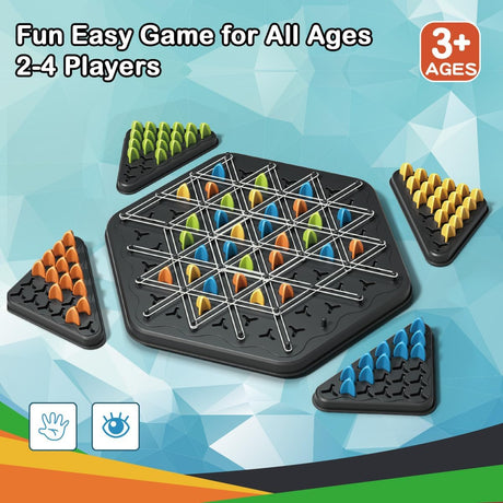Juego de Ajedrez en Cadena, Juego de Mesa Familiar, 2-4 Jugadores