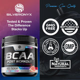 Suplemento de recuperación muscular con BCAA, L-Glutamina, aminoácidos, 45 porciones