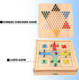 Juego de Mesa 9 en 1 GSE: Ajedrez, Damas, Ludo, Dominó, etc.