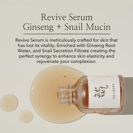 Serum Hidratante con Mucina de Caracol y Ginseng para Rostro