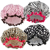 Gorro de Ducha TCOTBE, Reutilizable, Doble Capa Impermeable