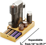 Soporte de bambú para cápsulas de café Nespresso Vertuo
