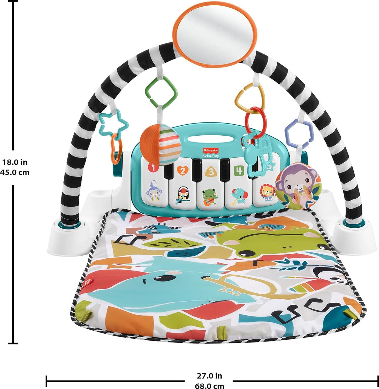 Gimnasio Musical Fisher-Price Kick & Play para Bebés 0+ Meses