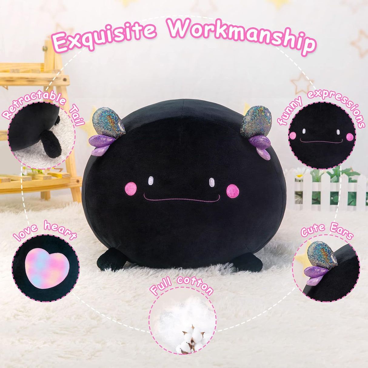 Peluche con forma de animal con forma de ajolote