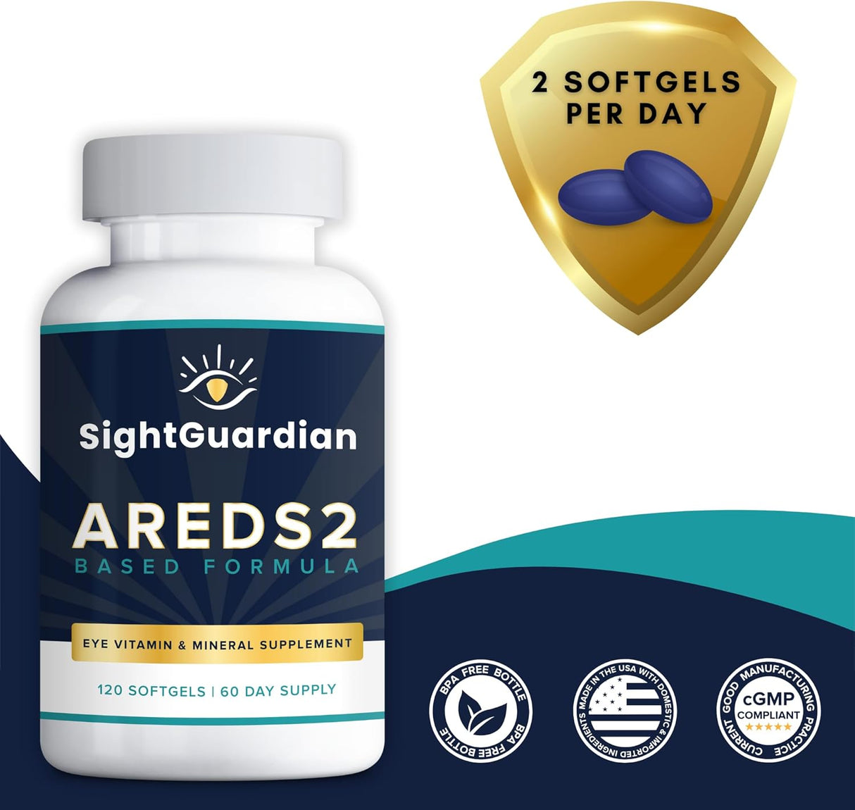 Suplemento mineral AREDS2 para ojos - Fórmula baja en zinc