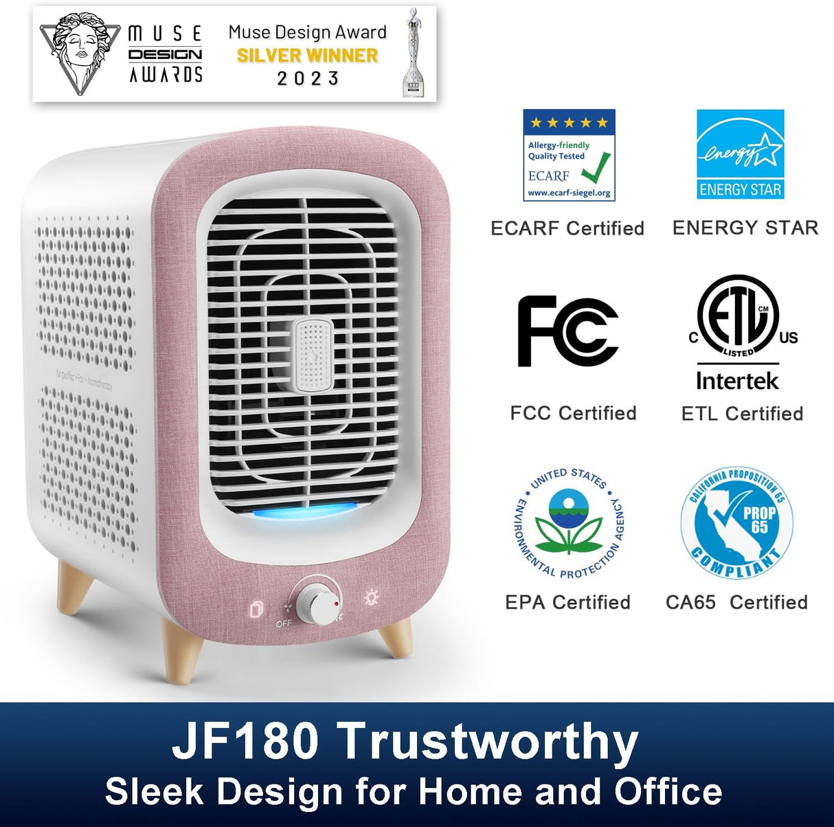Purificador de Aire Jafanda HEPA y Carbón Activado 780 sq ft