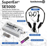 Amplificador de Sonido Personal SE5000, 50dB, Portátil