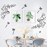 Vinilos Decorativos Mariposas y Flores para Pared, Hot Fashion