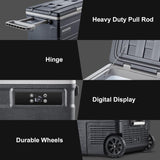Refrigerador de coche de automóvil portátil RV con control