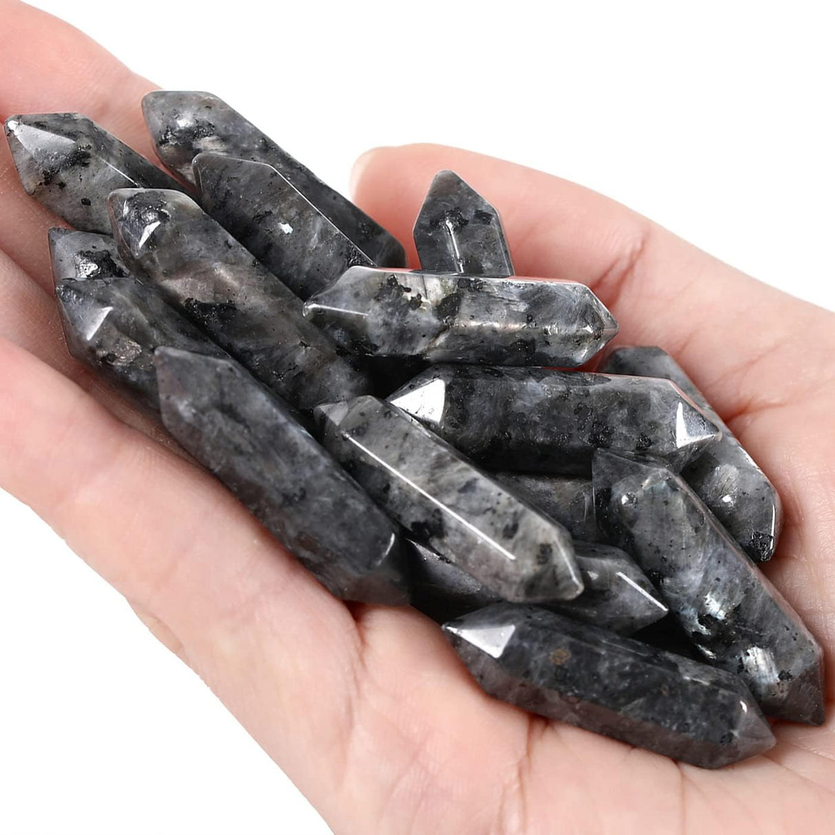Varitas de Labradorita para Meditación y Terapia Energética