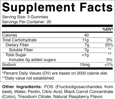 Vitamatic Suplementos de fibra prebiótica para adultos