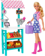 Barbie Careers Juego de Mercado con Muñeca Blonde y Accesorios
