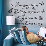 Vinilos Motivacionales para Pared Decoración para Habitaciones