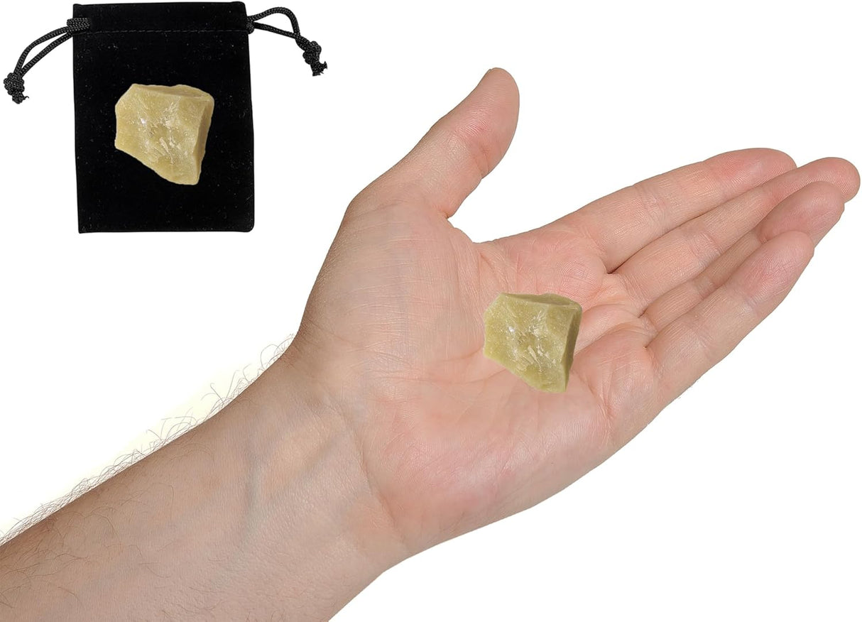 Cristales de Jade Amarillo, Grandes, Naturales, para Pulir