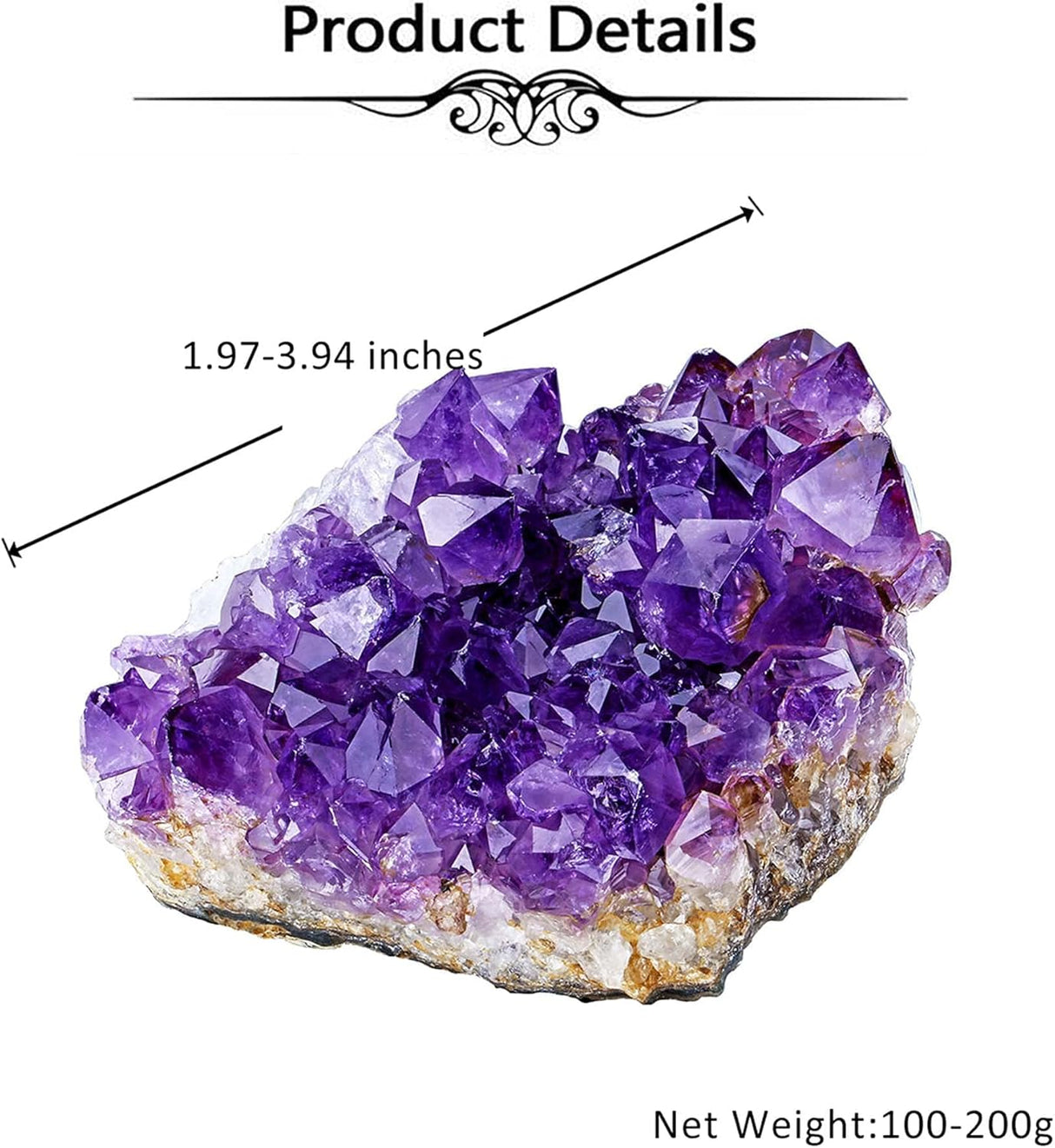 Top Plaza Piedras de cristal amatista natural