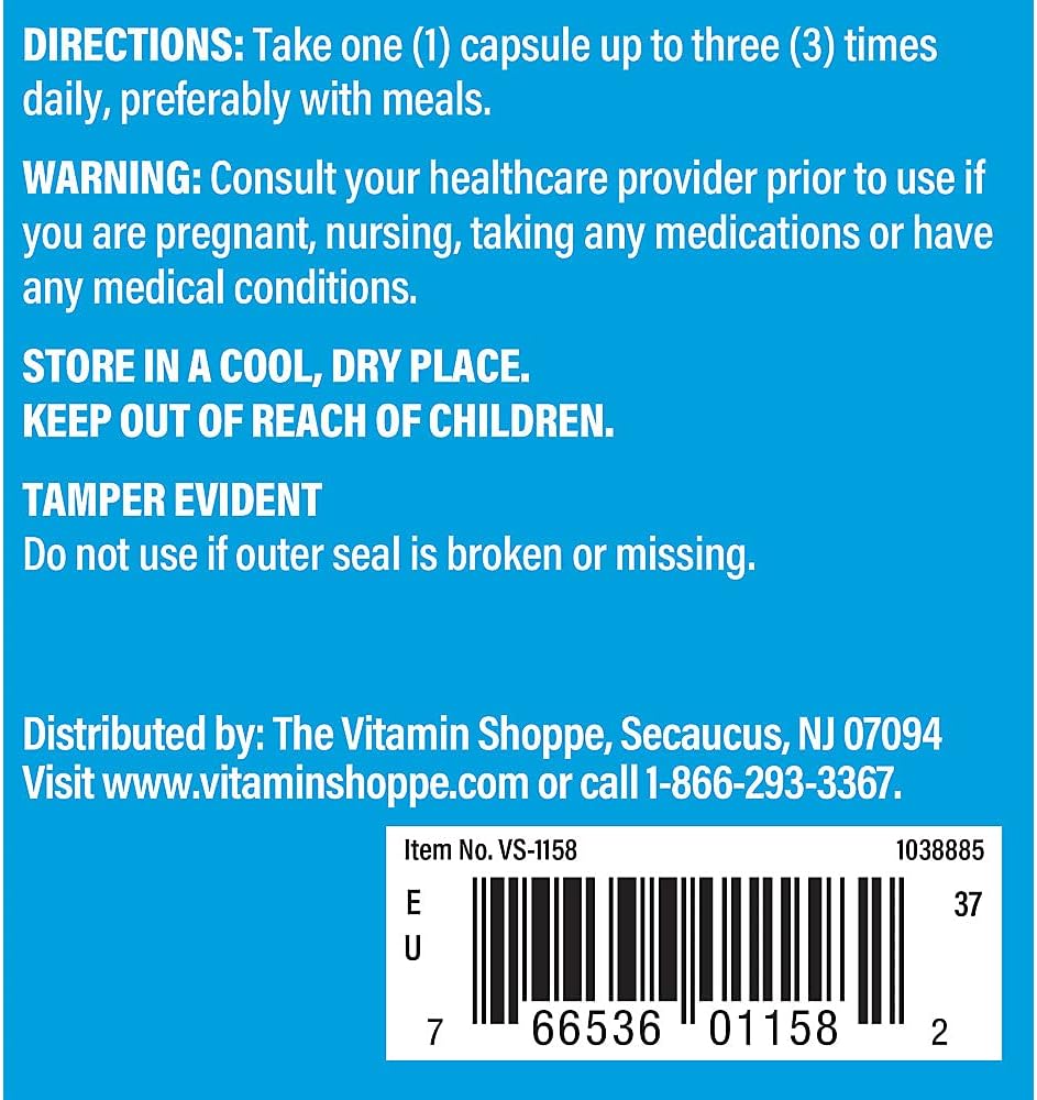 Inositol 650MG The Vitamin Shoppe, Apoya Hígado y Células (100 Cápsulas)