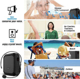 Amplificador de Voz Portátil 18W Micrófono Batería 4400mAh