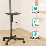Soporte de TV con ruedas carrito de TV móvil de pantalla