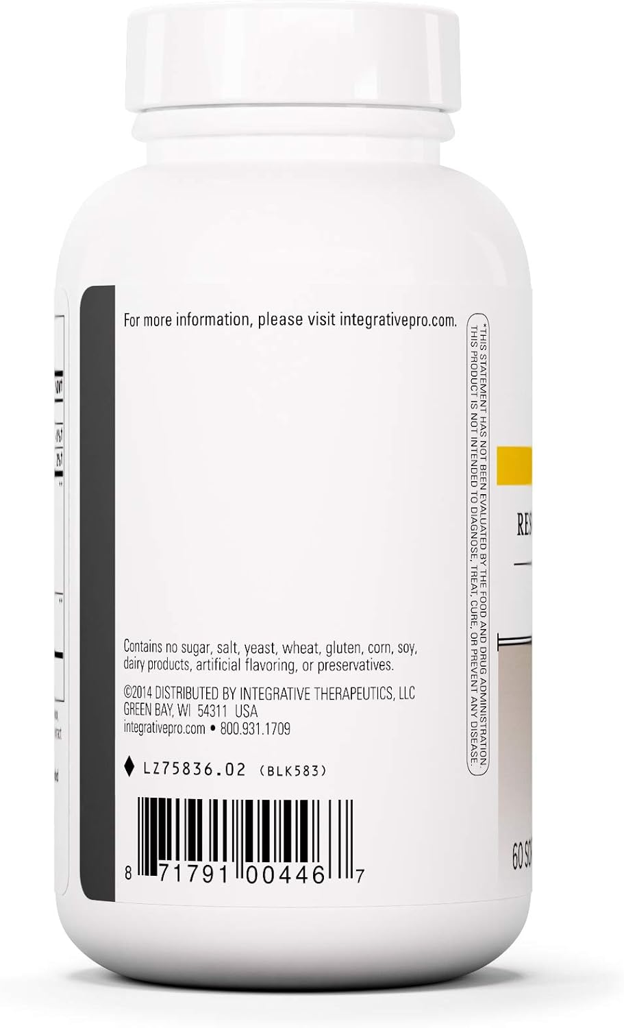 Suplemento Resveratrol Ultra HP 175 mg Soporte Cardiovascula