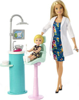 Set de Juego Barbie Carreras, Dentista, Muñeca y Accesorios
