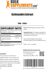 BULKSUPPLEMENTS bayas Schisandra Extracto de polvo 250 g