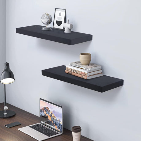 Estanterías Flotantes 2 Pack de Madera - 24 W x 9 D x 1.6 H