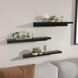 Estanterías flotantes Giftgarden 47 madera, set de 3 tamaños