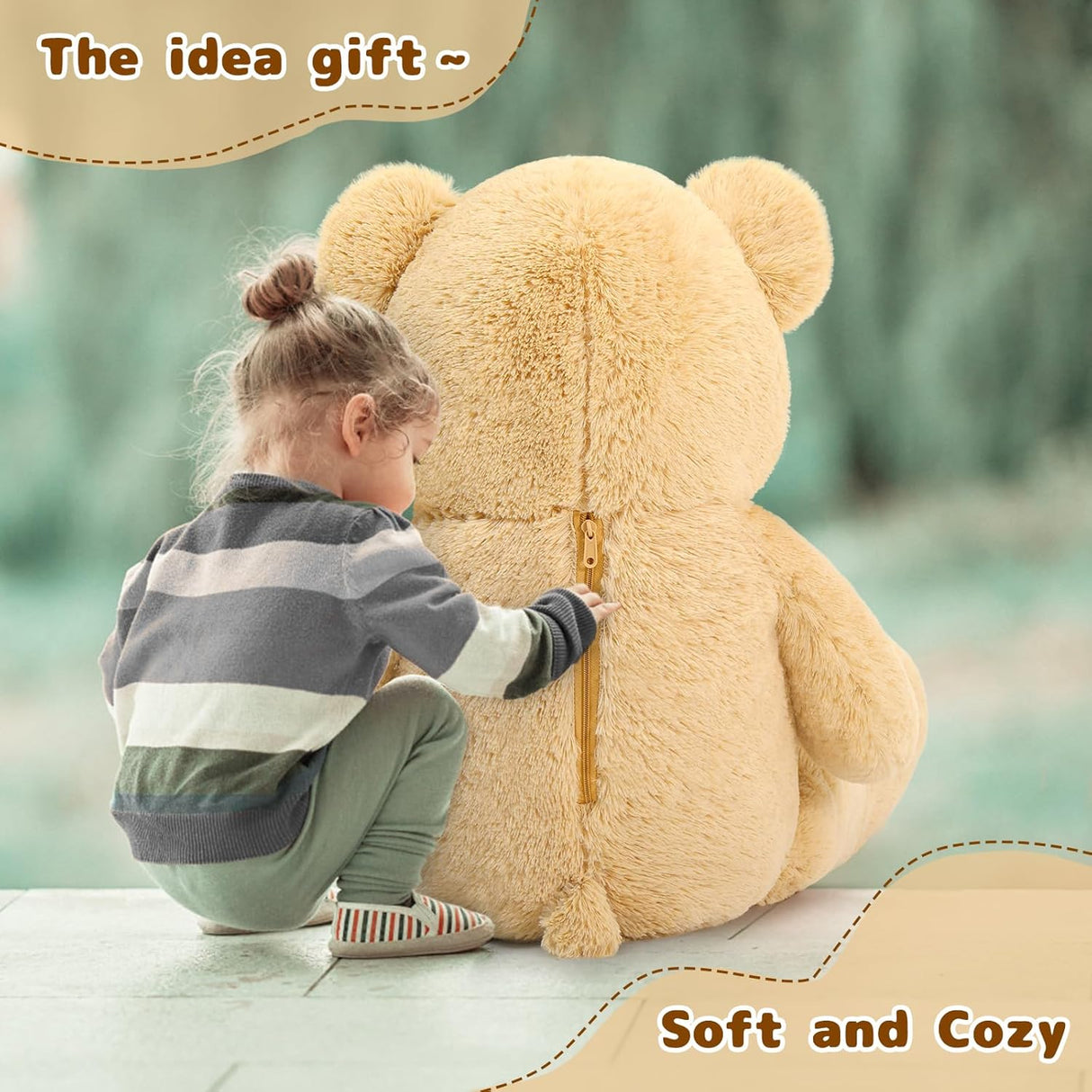 Gran Oso de Peluche 4 Pies MaoGoLan - Animal de Peluche Grande