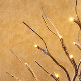 Árbol Pequeño Artificial Hairui con 24 LED, 18IN, Batería