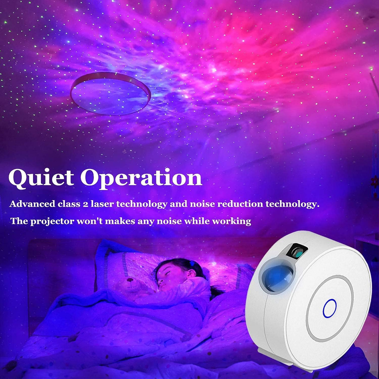 Proyector de Estrellas Smart Galaxy, Nebulosa y Olas, WiFi