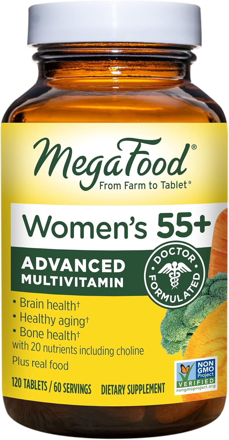 Suplemento Multivitamínico de 55+ para mujer vitamina D  B12