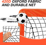 Pack 2 porterias de futbol con redes desplegables